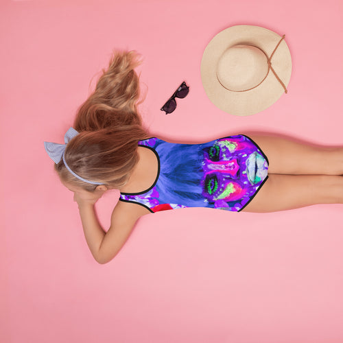 All Over Colourful Print Kids Swimsuit