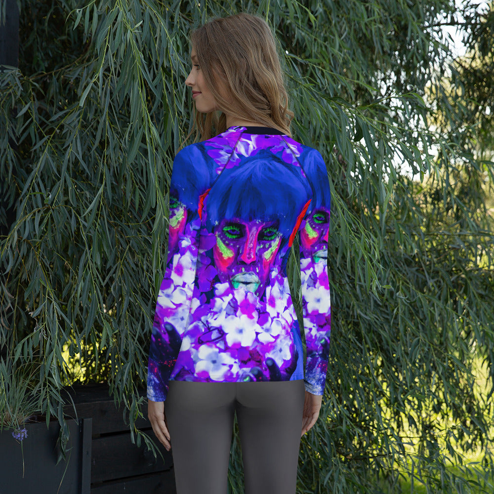 Womens Rash Guard with Spandex