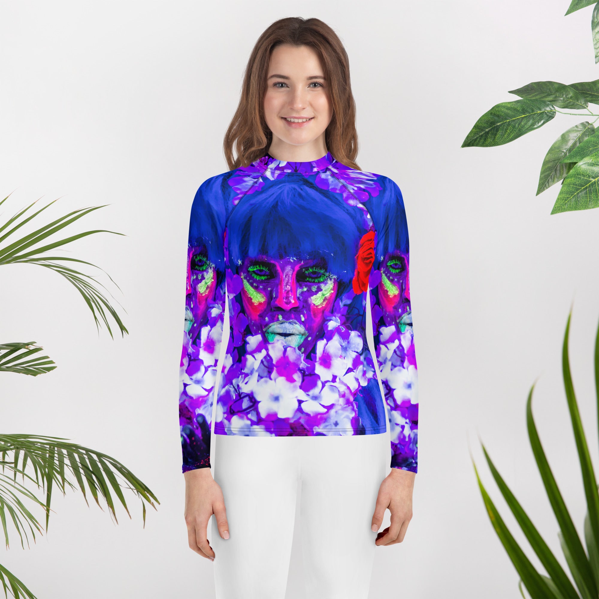 Youth Rash Guard in Glow Artts