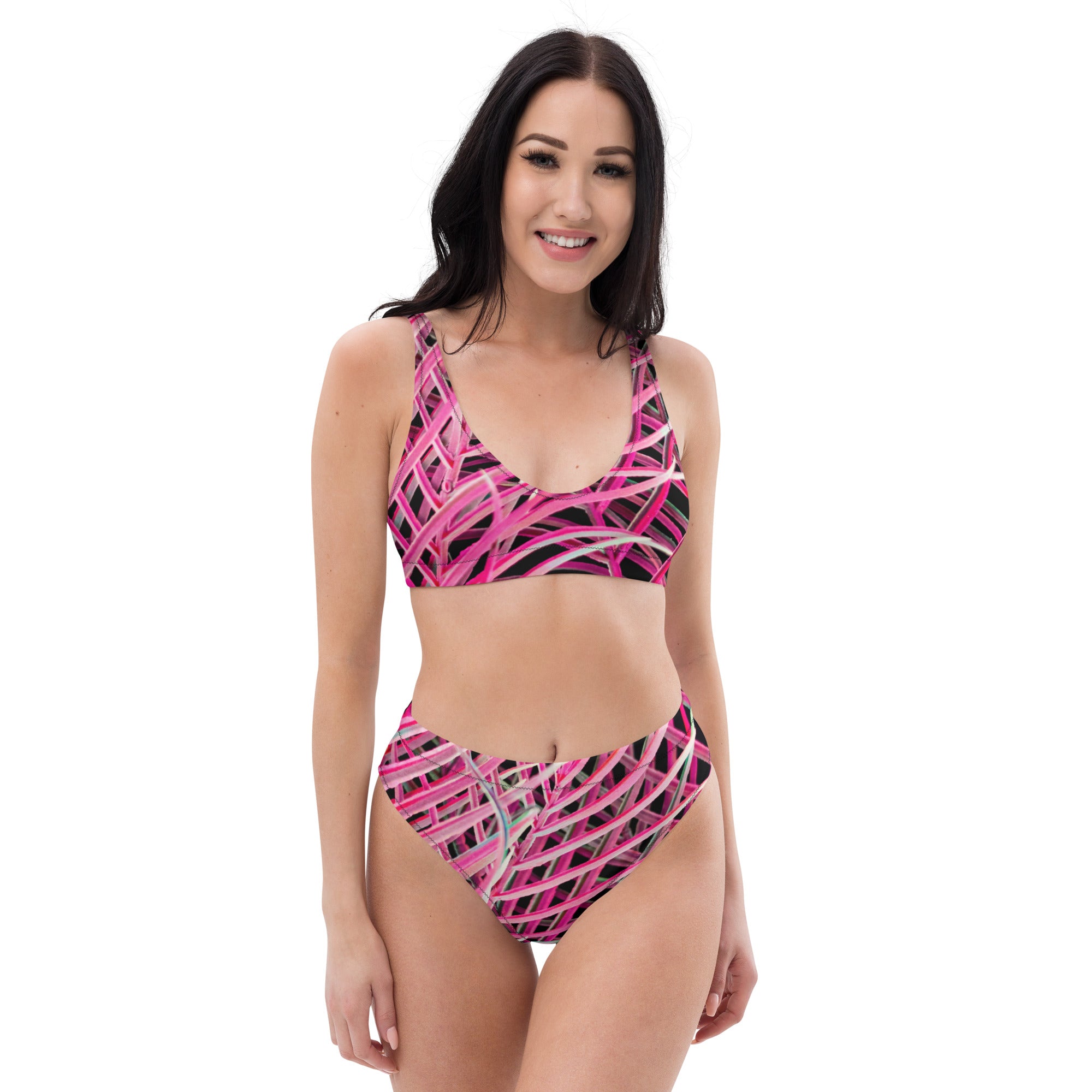 Recycled high-waisted bikini