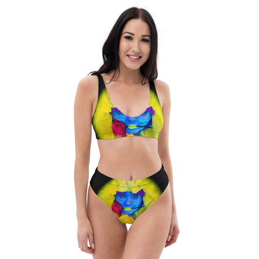 Recycled high-waisted bikini