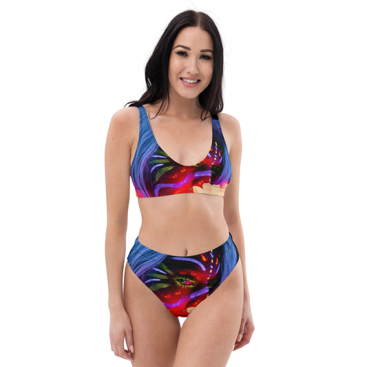 Recycled high-waisted bikini