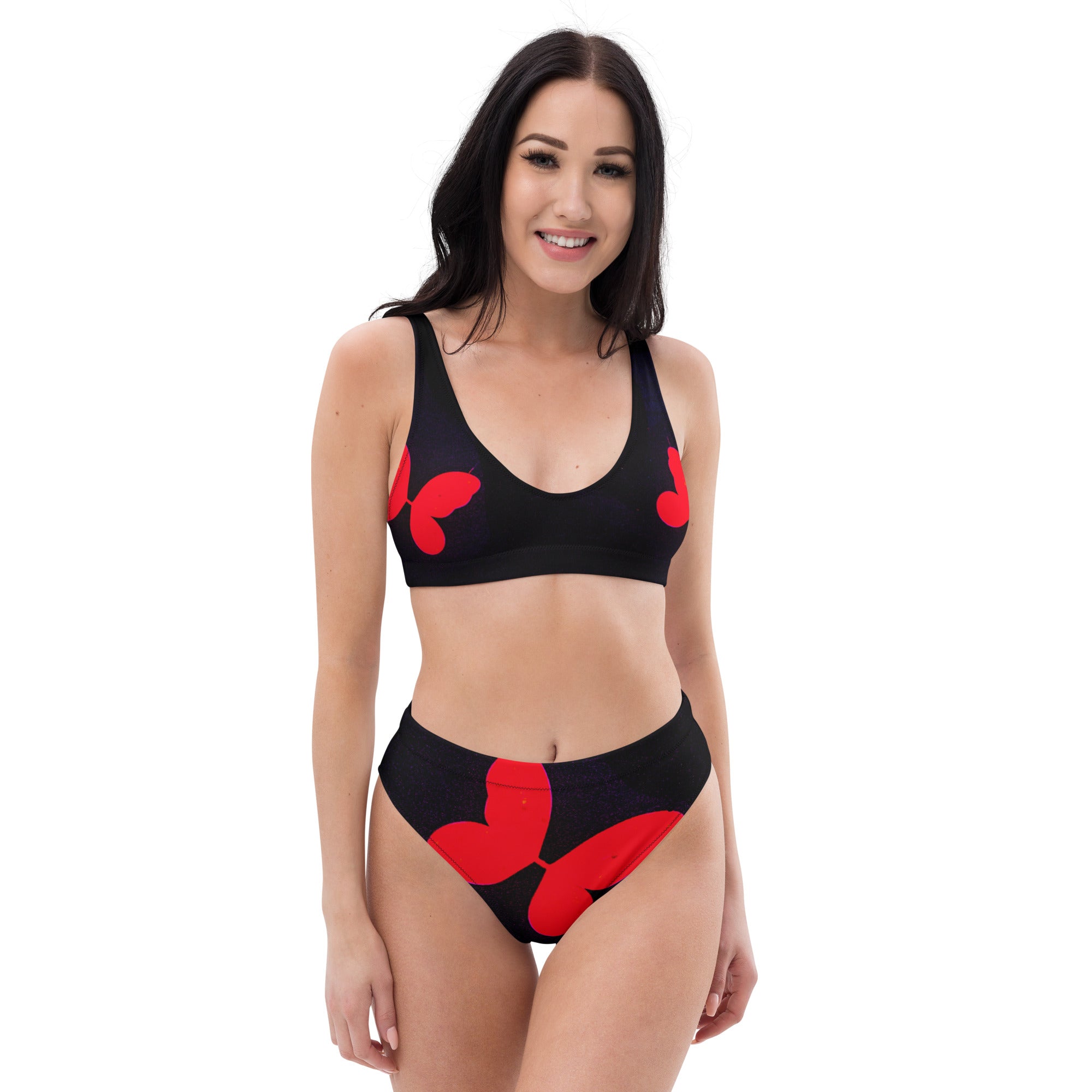 Recycled high-waisted bikini