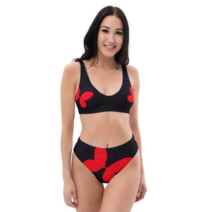 Recycled high-waisted bikini
