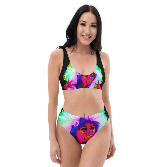 Recycled high-waisted bikini
