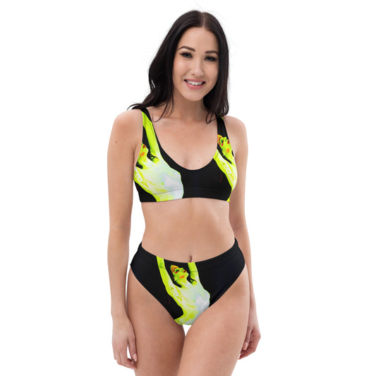 Recycled high-waisted bikini