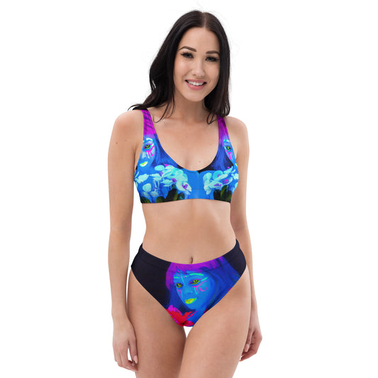 Recycled high-waisted bikini