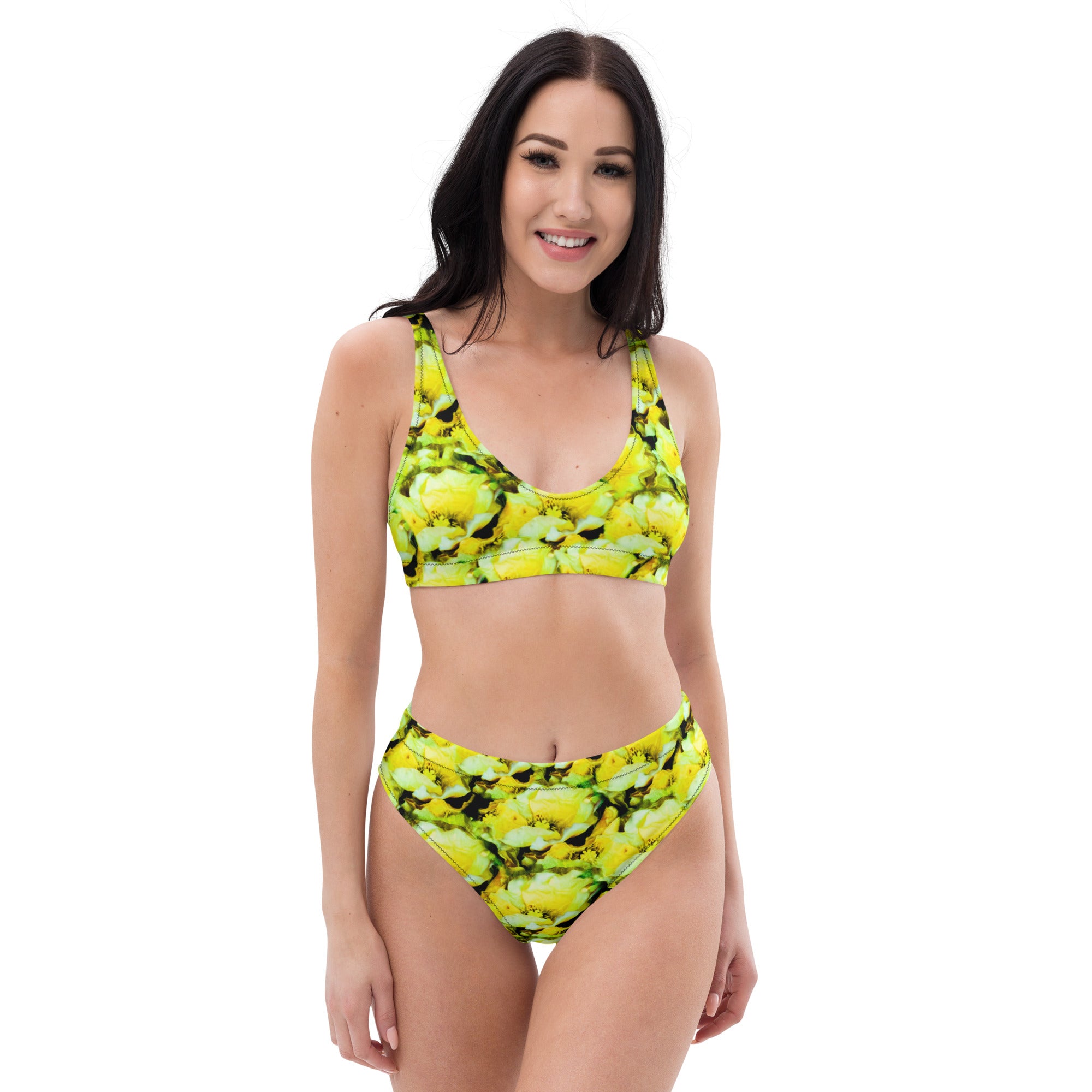 Recycled high-waisted bikini
