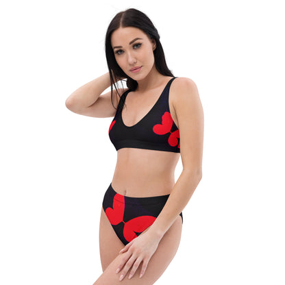 Recycled high-waisted bikini
