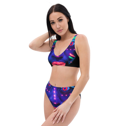 Recycled high-waisted bikini