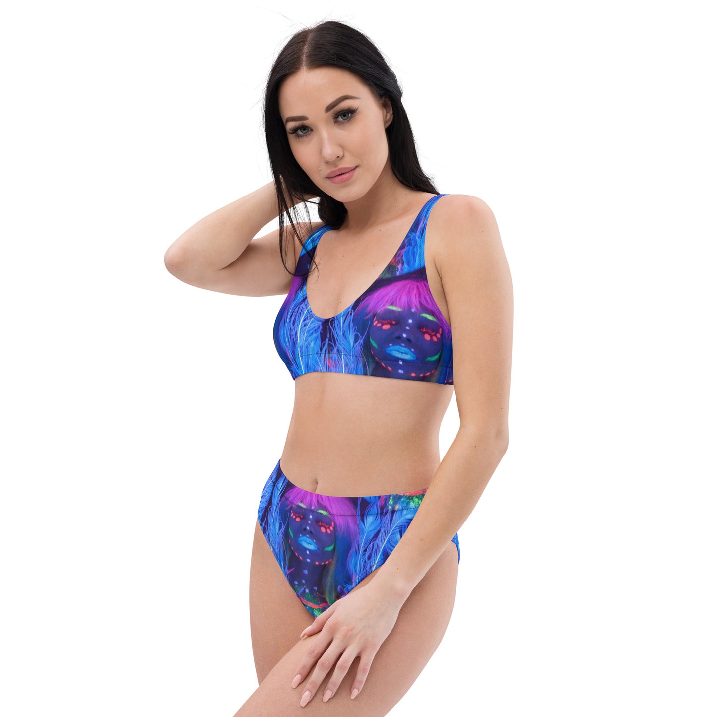 Recycled high-waisted bikini