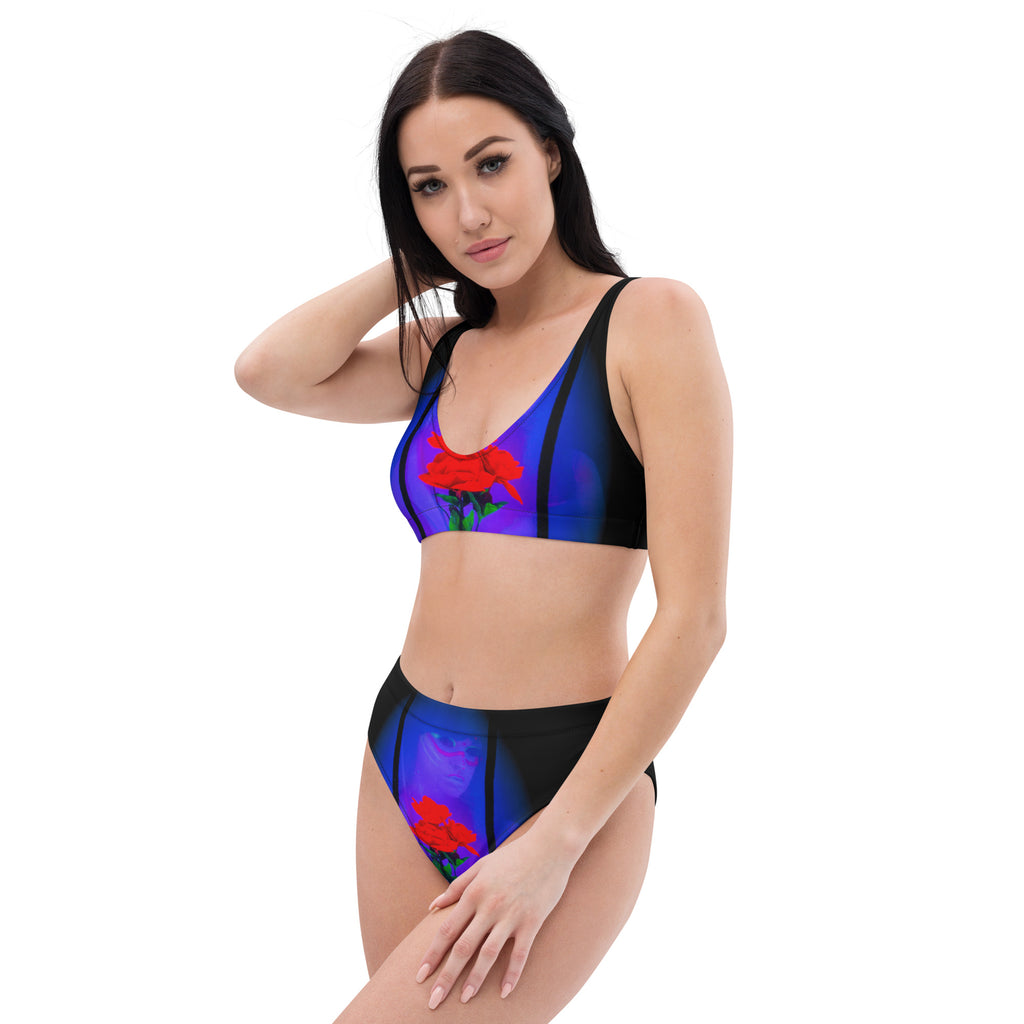 Recycled high-waisted bikini