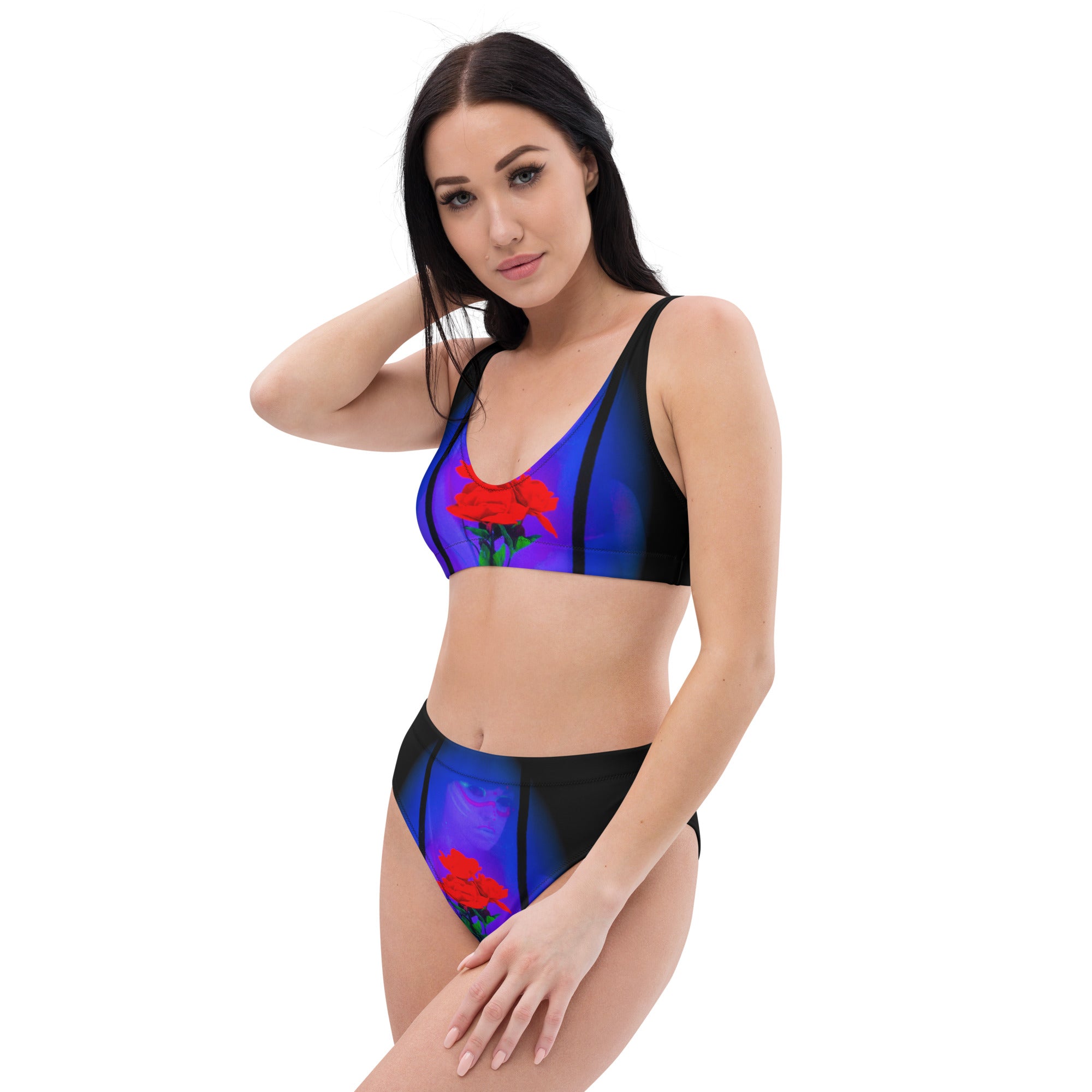 Recycled high-waisted bikini