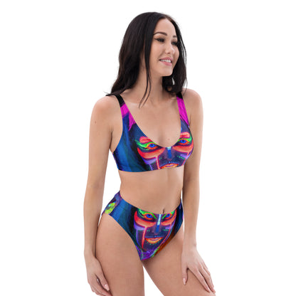 Recycled high-waisted bikini