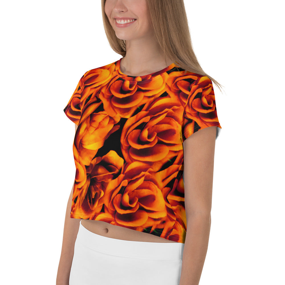 All-Over Print Crop Tee